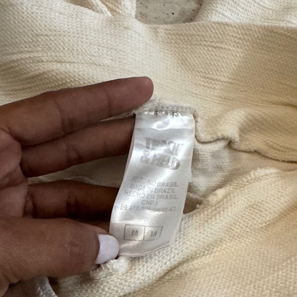 TRACK & FIELD Cream Lounge Set size medium - Picture 2 of 7